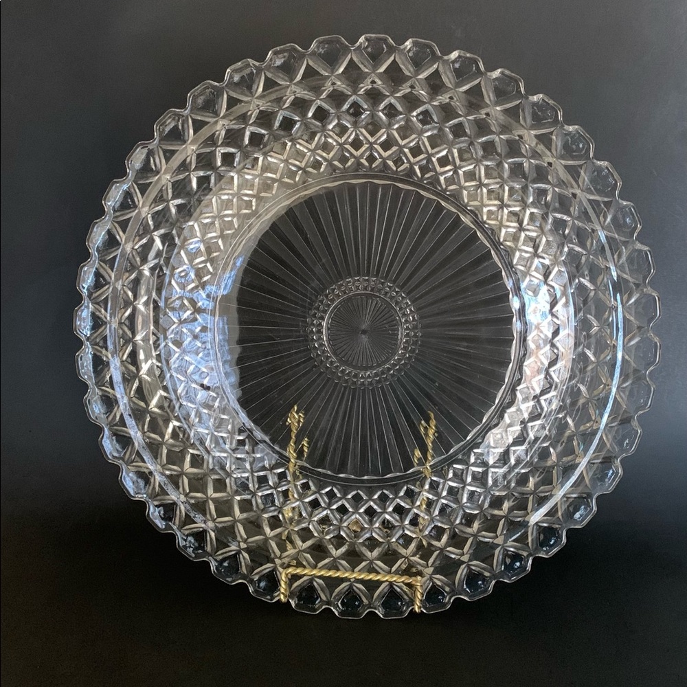 Anchor Hocking Waterford 14” Torte Plate